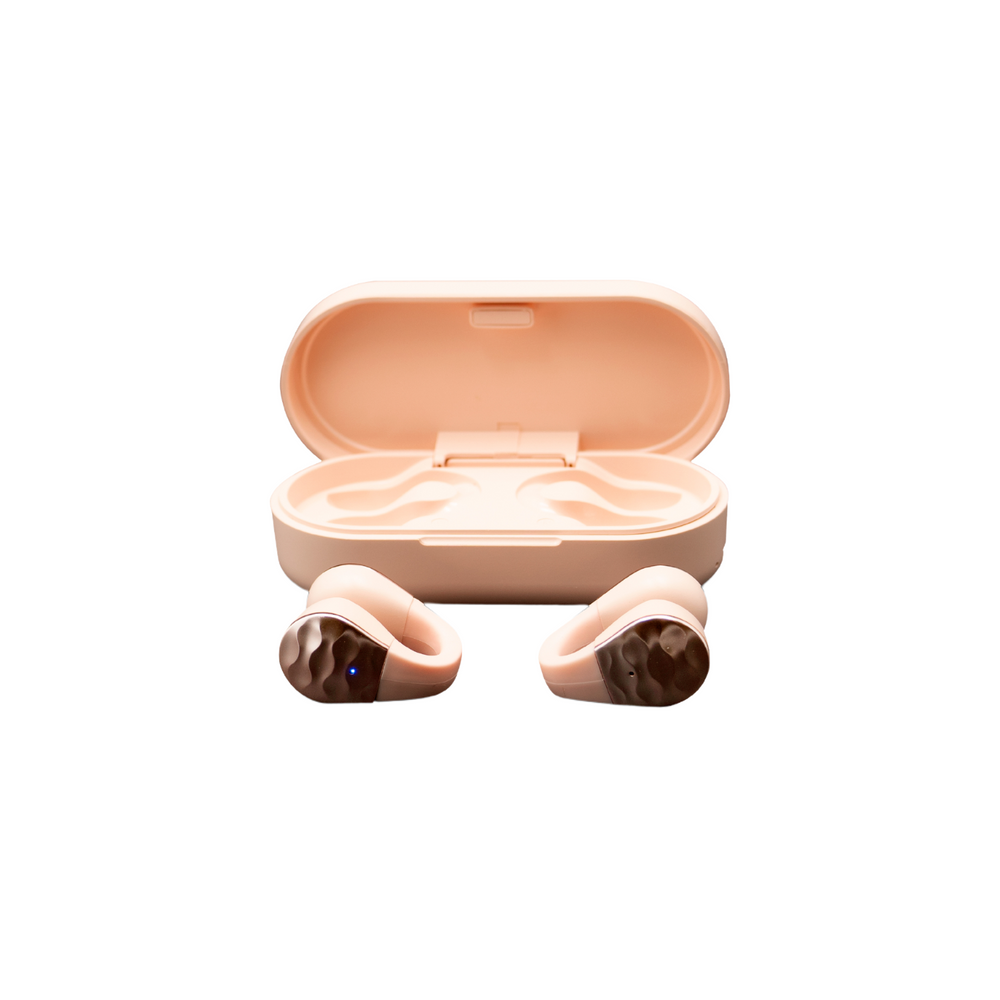 aigo SA03 Wireless Open-Ear Clip Earbuds, Soft Springback silicone with Built-in Mic, Audio Headset