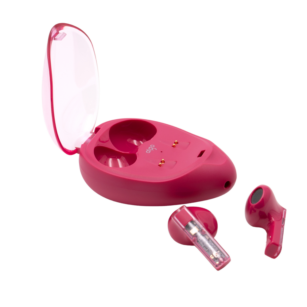 aigo TK03 Wireless In-Ear Earbuds, Technical Design Earphones with Built-in Mic, Audio Headset