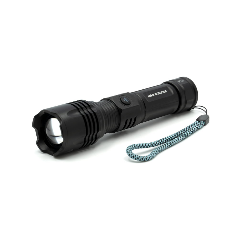 aigo T50 All Metal High Brightness LED Flashlight, Wearable Flashlight for Outdoor